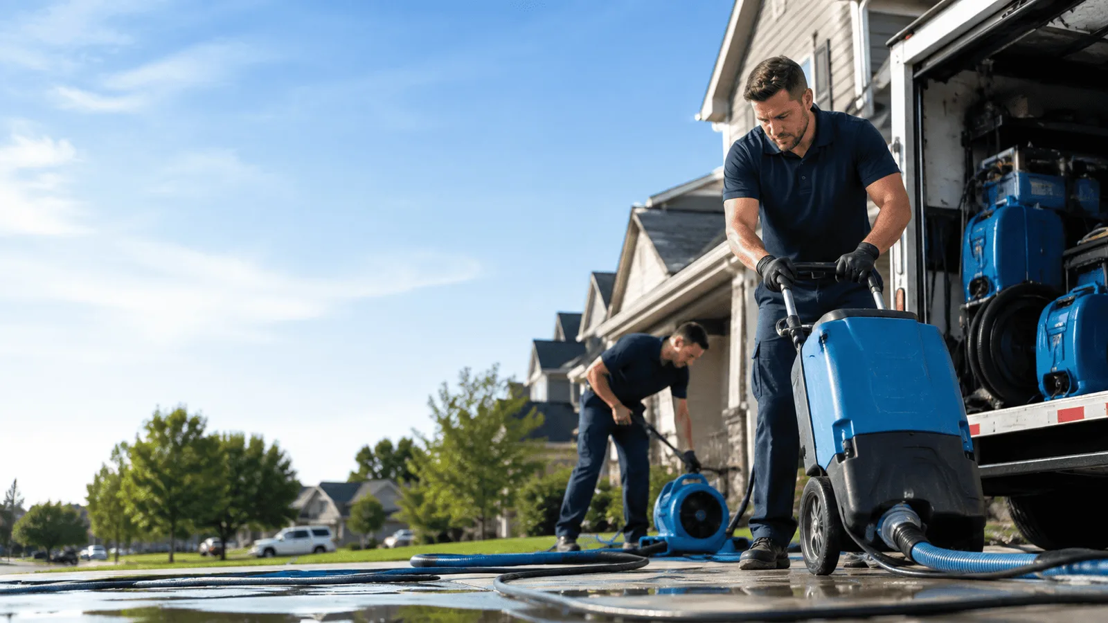 Water Mitigation being performed in Hawthorn, PA